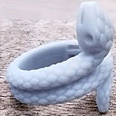 Impresión 3D DLP de anillos en forma de serpiente