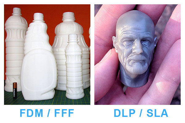 impresión 3D FDM vs DLP